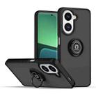 For Redmi A5 4G 171.7mm Q Shadow 1 Series TPU + PC Phone Case with Ring(Black+Black) - 1