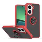 For Redmi A5 4G 171.7mm Q Shadow 1 Series TPU + PC Phone Case with Ring(Red) - 1