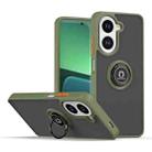 For Redmi A5 4G 171.7mm Q Shadow 1 Series TPU + PC Phone Case with Ring(Army Green) - 1