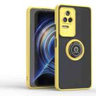 For Redmi K50 Q Shadow 1 Series TPU + PC Phone Case with Ring(Yellow) - 2