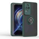 For Redmi K50 Q Shadow 1 Series TPU + PC Phone Case with Ring(Dark Green) - 2
