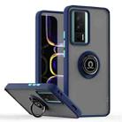 For Redmi K60 / K60 Pro / Poco F5 Pro Q Shadow 1 Series TPU + PC Phone Case with Ring(Royal Blue) - 1
