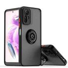 For Redmi Note 12 Turbo / Poco F5 Q Shadow 1 Series TPU + PC Phone Case with Ring(Black+Red) - 1