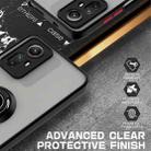 For Redmi Note 12S 4G Q Shadow 1 Series TPU + PC Phone Case with Ring(Black+Black) - 3