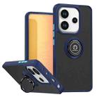 For Redmi Note 14 4G 164.84mm Q Shadow 1 Series TPU + PC Phone Case with Ring(Royal Blue) - 1