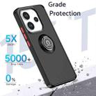 For Redmi Note 14 4G 164.84mm Q Shadow 1 Series TPU + PC Phone Case with Ring(Dark Green) - 2
