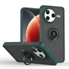 For Redmi K80 / Poco F7 Pro Q Shadow 1 Series TPU + PC Phone Case with Ring(Dark Green) - 1