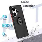 For Redmi Turbo 3 / Poco F6 Q Shadow 1 Series TPU + PC Phone Case with Ring(Dark Green) - 2