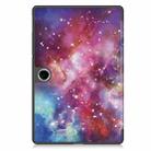 For OPPO Pad SE Custer Painted 3-Fold Holder Leather Smart Tablet Case(Starry Way Nebula) - 3