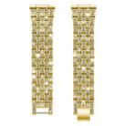 20mm xDfind Five Beads Full Diamond Metal Watch Band(Gold) - 2