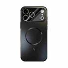 For iPhone 17 Pro Max ABEEL Heat Dissipation Frosted MagSafe Phone Case with Lens Film(Black) - 2