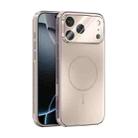 For iPhone 17 Pro Max ABEEL Heat Dissipation Frosted MagSafe Phone Case with Lens Film(Rose Gold) - 1