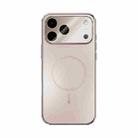 For iPhone 17 Pro Max ABEEL Heat Dissipation Frosted MagSafe Phone Case with Lens Film(Rose Gold) - 2