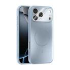 For iPhone 17 Pro Max ABEEL Heat Dissipation Frosted MagSafe Phone Case with Lens Film(Light Blue) - 1