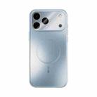 For iPhone 17 Pro Max ABEEL Heat Dissipation Frosted MagSafe Phone Case with Lens Film(Light Blue) - 2