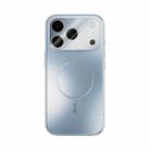 For iPhone 17 Pro ABEEL Heat Dissipation Frosted MagSafe Phone Case with Lens Film(Light Blue) - 2