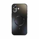 For iPhone 17 ABEEL Heat Dissipation Frosted MagSafe Phone Case with Lens Film(Black) - 2