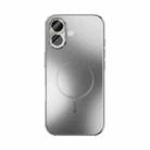 For iPhone 17 ABEEL Heat Dissipation Frosted MagSafe Phone Case with Lens Film(Silver) - 2