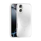 For iPhone 17 ABEEL Heat Dissipation Frosted MagSafe Phone Case with Lens Film(White) - 1