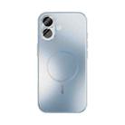 For iPhone 17 ABEEL Heat Dissipation Frosted MagSafe Phone Case with Lens Film(Light Blue) - 2
