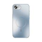 For iPhone 16e ABEEL Heat Dissipation Frosted MagSafe Phone Case with Lens Film(Light Blue) - 2