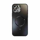 For iPhone 16 Pro Max ABEEL Heat Dissipation Frosted MagSafe Phone Case with Lens Film(Black) - 2