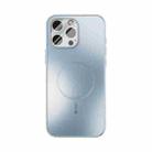 For iPhone 16 Pro Max ABEEL Heat Dissipation Frosted MagSafe Phone Case with Lens Film(Light Blue) - 2
