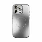 For iPhone 16 Pro ABEEL Heat Dissipation Frosted MagSafe Phone Case with Lens Film(Silver) - 2