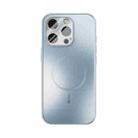 For iPhone 16 Pro ABEEL Heat Dissipation Frosted MagSafe Phone Case with Lens Film(Light Blue) - 2