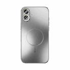 For iPhone 16 Plus ABEEL Heat Dissipation Frosted MagSafe Phone Case with Lens Film(Silver) - 2