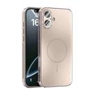 For iPhone 16 Plus ABEEL Heat Dissipation Frosted MagSafe Phone Case with Lens Film(Rose Gold) - 1