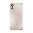 For iPhone 16 Plus ABEEL Heat Dissipation Frosted MagSafe Phone Case with Lens Film(Rose Gold) - 2