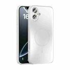 For iPhone 16 Plus ABEEL Heat Dissipation Frosted MagSafe Phone Case with Lens Film(White) - 1