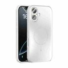 For iPhone 16 ABEEL Heat Dissipation Frosted MagSafe Phone Case with Lens Film(White) - 1