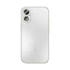 For iPhone 16 ABEEL Heat Dissipation Frosted MagSafe Phone Case with Lens Film(White) - 2