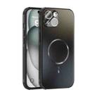 For iPhone 15 ABEEL Heat Dissipation Frosted MagSafe Phone Case with Lens Film(Black) - 1