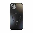 For iPhone 14 Plus ABEEL Heat Dissipation Frosted MagSafe Phone Case with Lens Film(Black) - 2