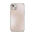For iPhone 14 Plus ABEEL Heat Dissipation Frosted MagSafe Phone Case with Lens Film(Rose Gold) - 2