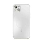 For iPhone 14 Plus ABEEL Heat Dissipation Frosted MagSafe Phone Case with Lens Film(White) - 2