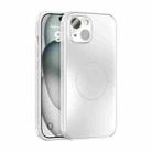 For iPhone 14 ABEEL Heat Dissipation Frosted MagSafe Phone Case with Lens Film(White) - 1