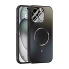 For iPhone 14 Pro ABEEL Heat Dissipation Frosted MagSafe Phone Case with Lens Film(Black) - 1