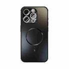 For iPhone 14 Pro ABEEL Heat Dissipation Frosted MagSafe Phone Case with Lens Film(Black) - 2