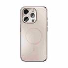 For iPhone 14 Pro ABEEL Heat Dissipation Frosted MagSafe Phone Case with Lens Film(Rose Gold) - 2