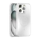 For iPhone 14 Pro ABEEL Heat Dissipation Frosted MagSafe Phone Case with Lens Film(White) - 1