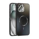 For iPhone 14 Pro Max ABEEL Heat Dissipation Frosted MagSafe Phone Case with Lens Film(Black) - 1
