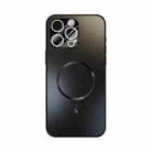 For iPhone 14 Pro Max ABEEL Heat Dissipation Frosted MagSafe Phone Case with Lens Film(Black) - 2