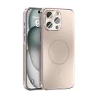 For iPhone 14 Pro Max ABEEL Heat Dissipation Frosted MagSafe Phone Case with Lens Film(Rose Gold) - 1