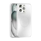 For iPhone 14 Pro Max ABEEL Heat Dissipation Frosted MagSafe Phone Case with Lens Film(White) - 1