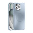 For iPhone 14 Pro Max ABEEL Heat Dissipation Frosted MagSafe Phone Case with Lens Film(Light Blue) - 1