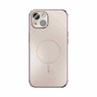 For iPhone 13 ABEEL Heat Dissipation Frosted MagSafe Phone Case with Lens Film(Rose Gold) - 2